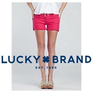 LUCKY BRAND Red Denim Shorts